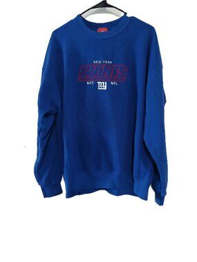 Vintage NY Giants NFL Blue Sweatshirt-Adult X-Large